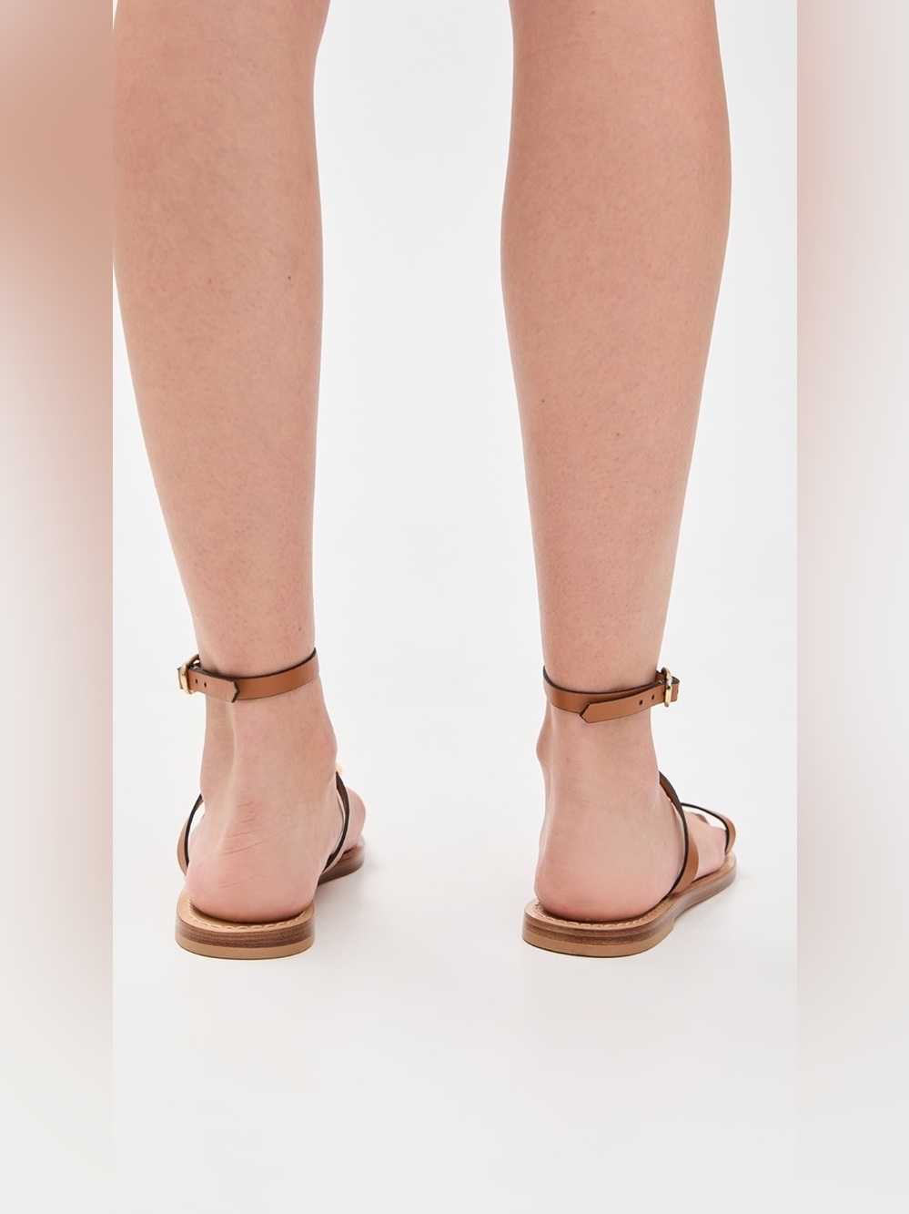 AMANU The Bazaruto Embellished Leather Sandals Cognac Gold Size 40 / 10 NWT - Picture 3 of 16